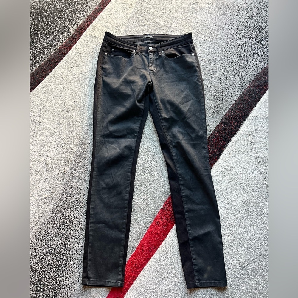 Eileen Fisher Two Tone Skinny Jeans